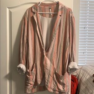 Free people striped blazer